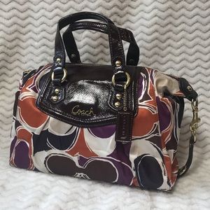 Coach Ashley authentic classic C sateen satchel